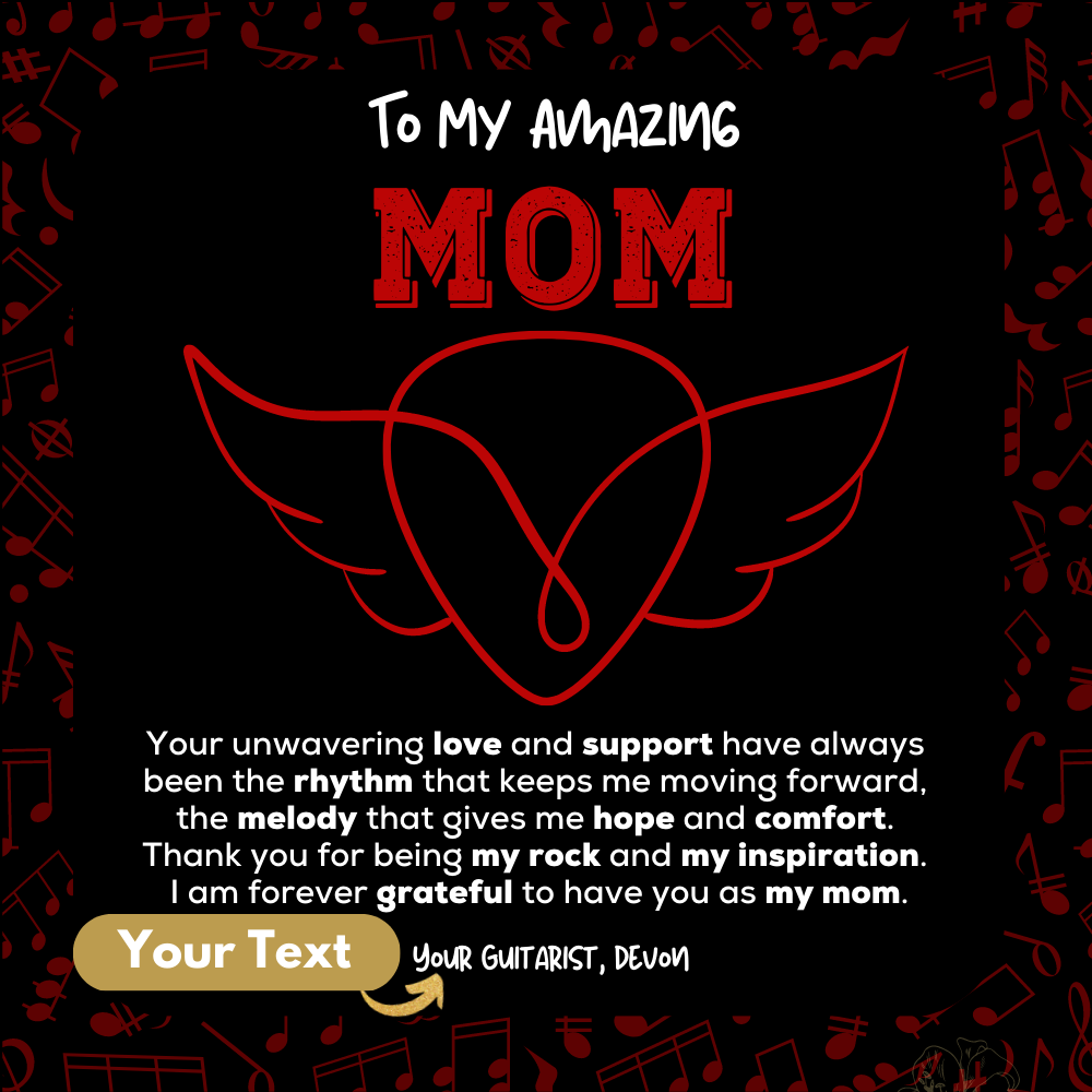 Alluring Beauty Necklace | My Rock and Inspiration | Guitarist to Mom gift
