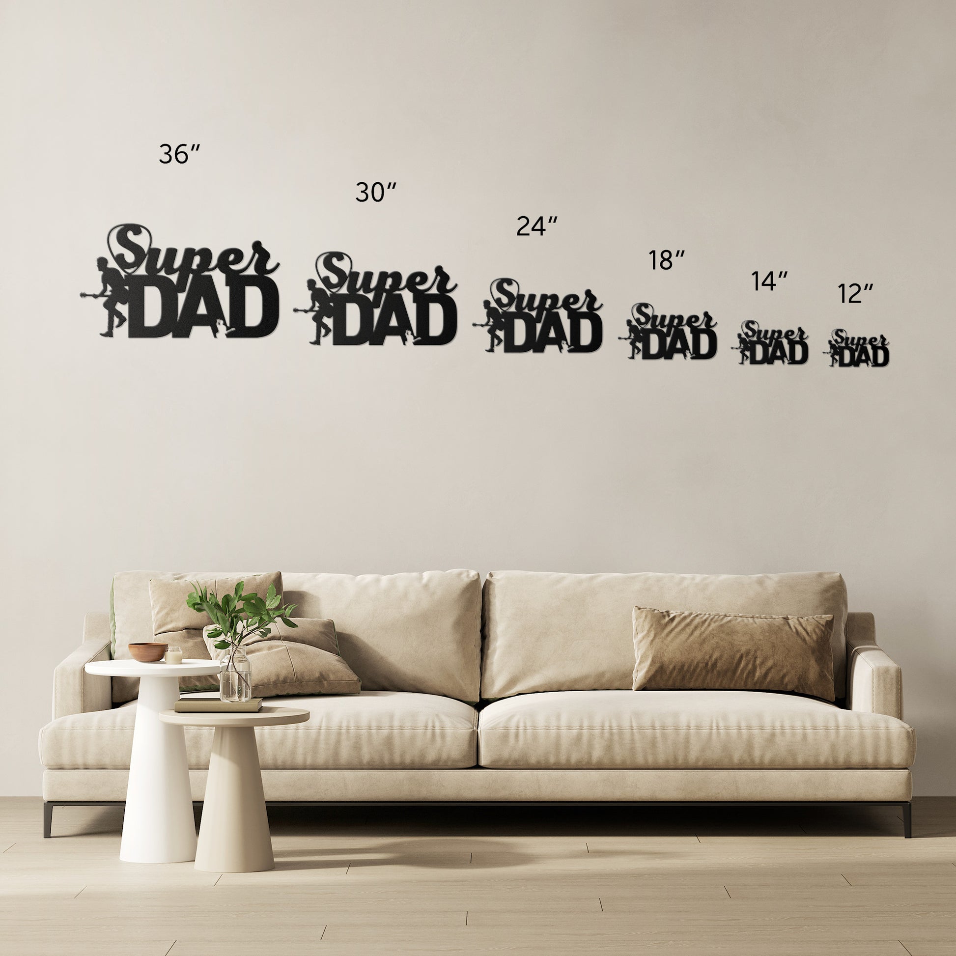 Guitarist dad metal wall sign 