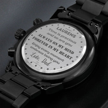 Watch with engraving