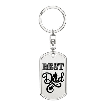 Best Dad Electric Guitarist Dog Tag Keychain for Guitarist | Military Style Keychain SDT-DTK-0103
