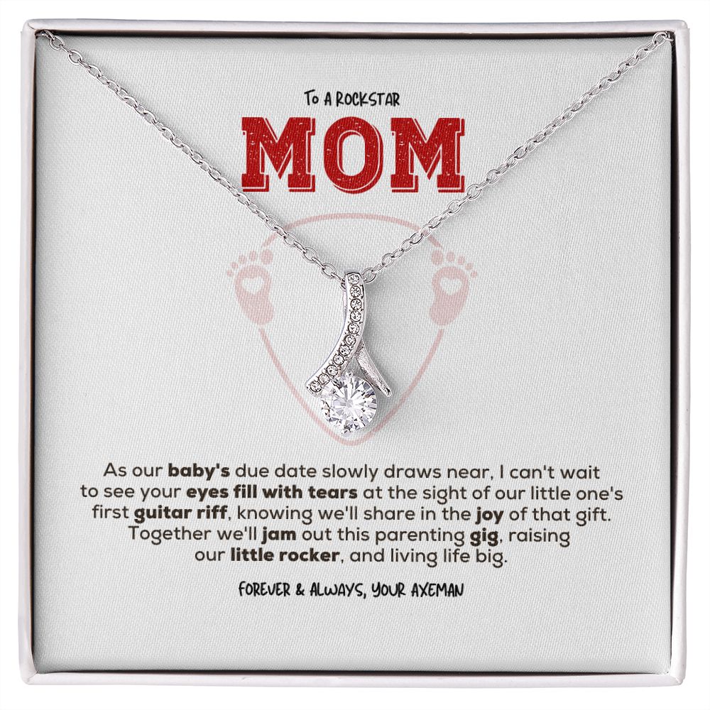 Rockstar Mom-to-be | Alluring Beauty Necklace | Gift from Guitarist Dad