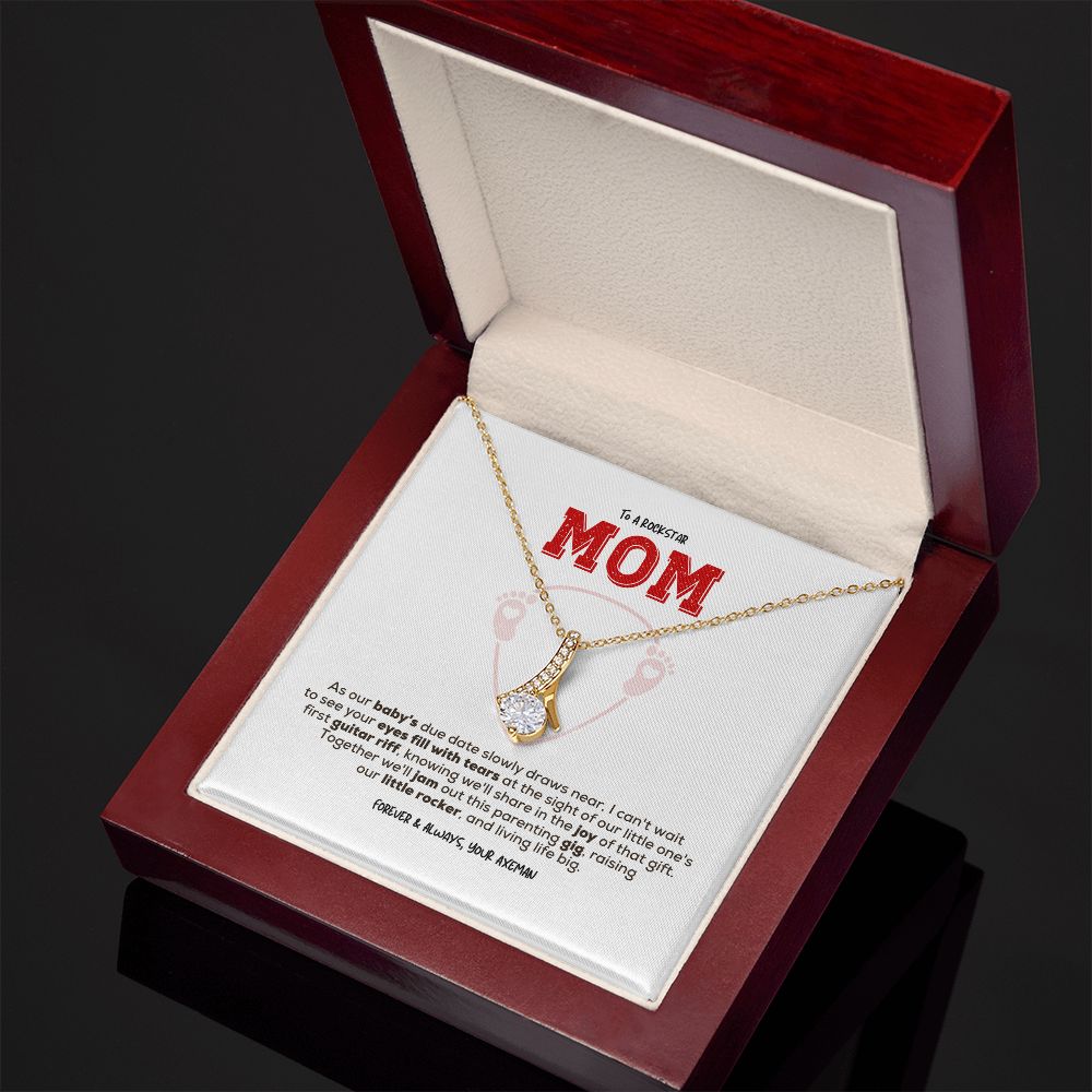 Rockstar Mom-to-be | Alluring Beauty Necklace | Gift from Guitarist Dad