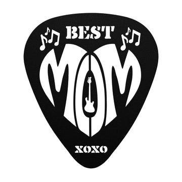 Best Bassist Mom Pick | Metal Wall Art Pick Shape