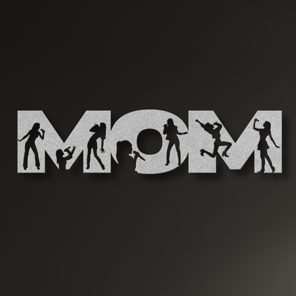 Mom Metal Sign Mom Text Sign for Singer Mom | Metal Wall Art