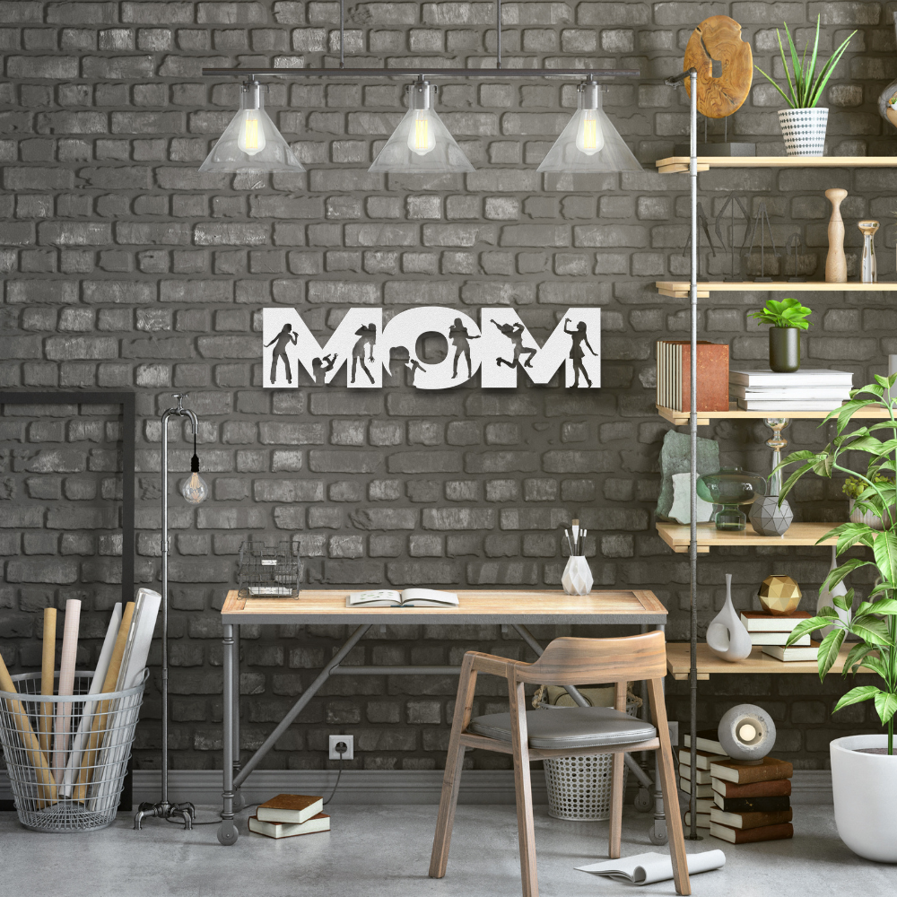 Mom Metal Sign Mom Text Sign for Singer Mom | Metal Wall Art