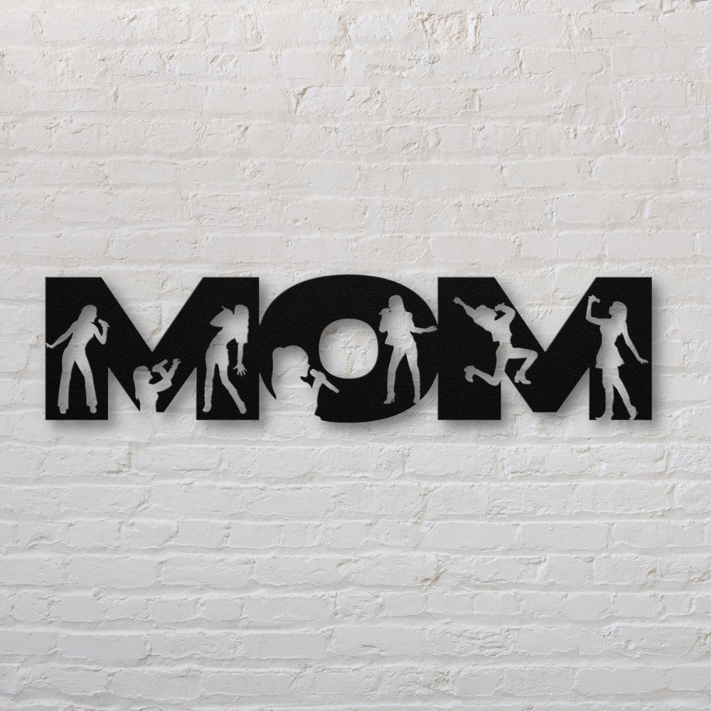 Mom Metal Sign Mom Text Sign for Singer Mom | Metal Wall Art