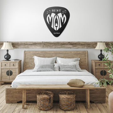 Best Acoustic Guitar Mom Pick | Metal Wall Art Pick Shape