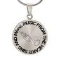 Sing & Make Music From The Heart | Trumpet | Necklace Circle Pendant