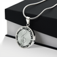 Sing & Make Music From The Heart | Music Clef | Necklace Circle Pendant