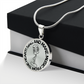 Sing & Make Music From The Heart | Vintage Mic | Necklace Circle Pendant