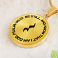 Be Still And Know | Music Rest | Necklace Circle Pendant