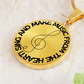 Sing & Make Music From The Heart | Music Clef | Necklace Circle Pendant