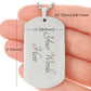 Dog Tag Necklace Black | G-clef Cutout | Basses