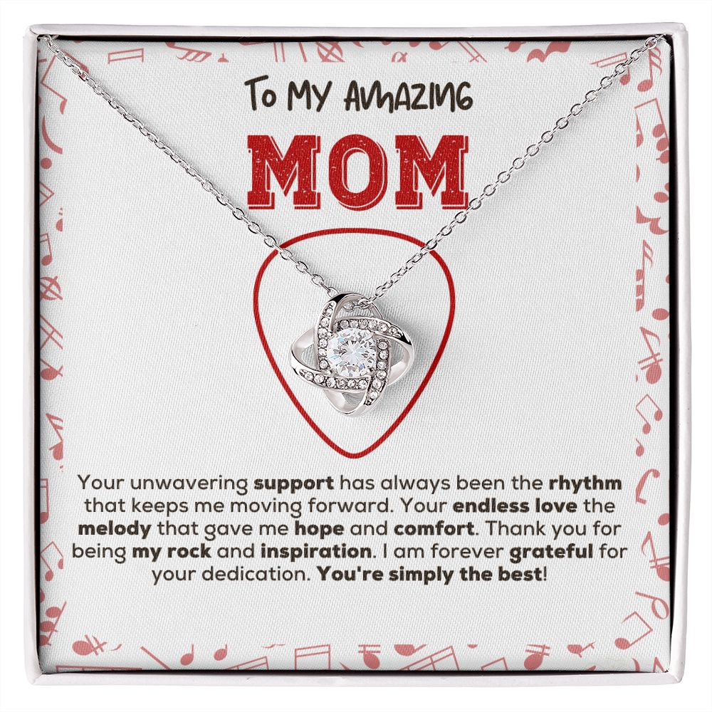 Love Knot Necklace | You're Simply The Best | Guitarist to Mom Gift
