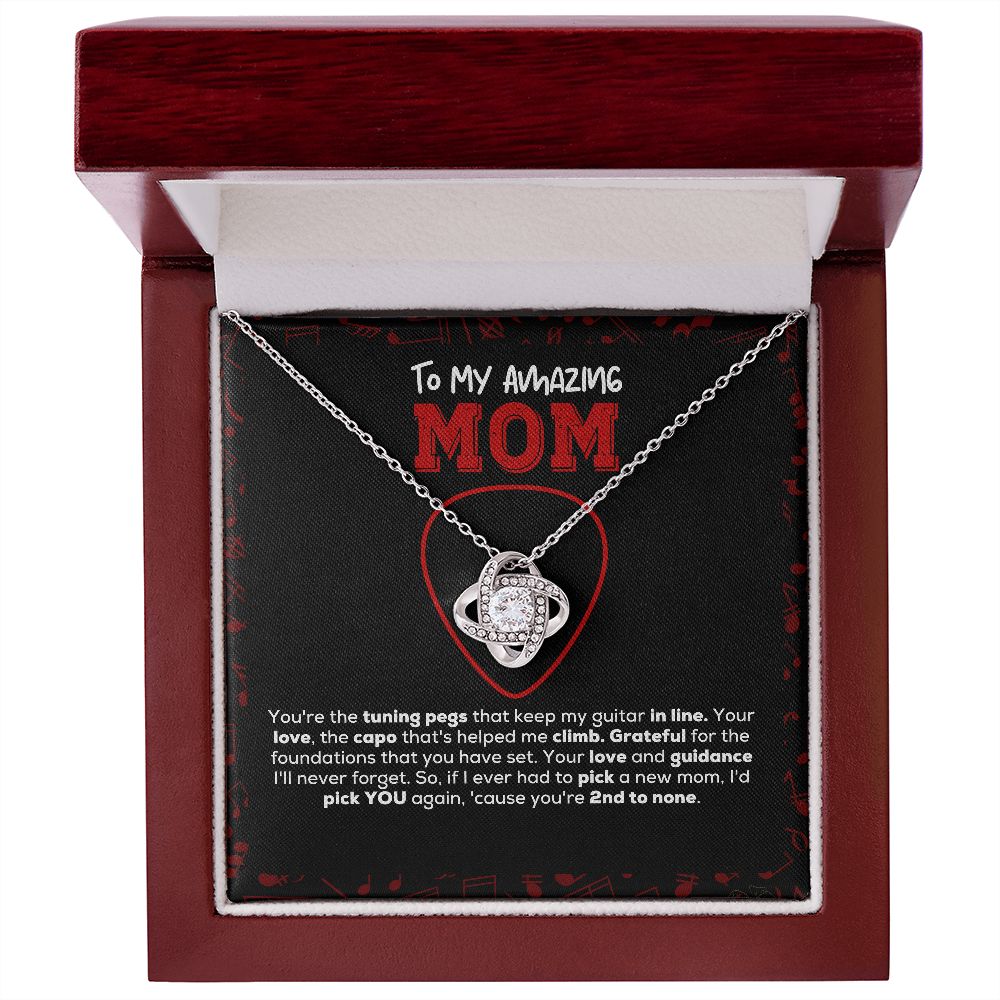 Love Knot Necklace | You're 2nd to none | Guitarist to Mom gift