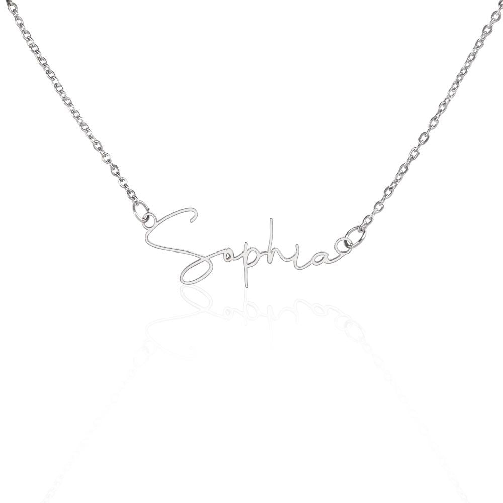 Custom Handwriting Name Necklace | Gift for Mom, Daughter, Granddaughter, Sister, (Future) Wife, Girlfriend, or BFF