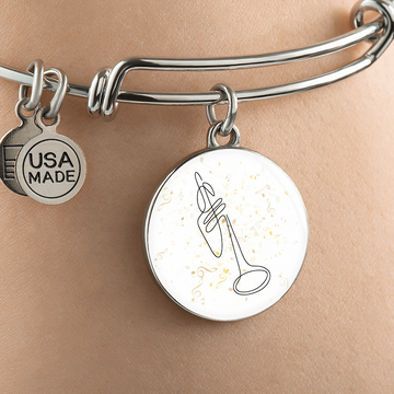 Trumpet Music Notes | Circle Bangle | Gift for Trumpetist