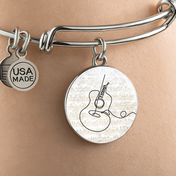 Acoustic Sheet Music | Circle Bangle | Gift for Acoustic Guitarist