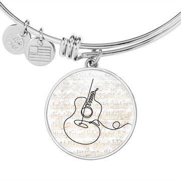 Acoustic Sheet Music | Circle Bangle | Gift for Acoustic Guitarist