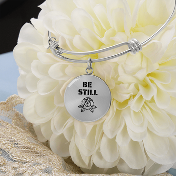 Be Still Flower | Bangle Circle Pendant