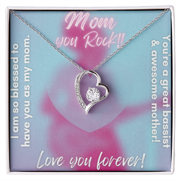 Love You Forever | Mom | Bass Player | Necklace
