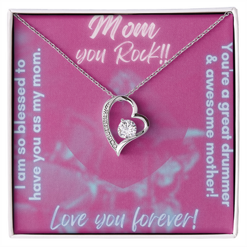 Love You Forever | Mom | Drummer | Necklace