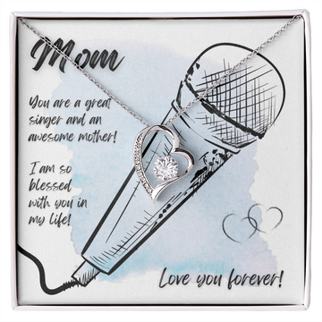 Love You Forever | Singer Mom | Blue | Necklace